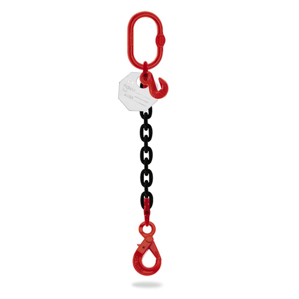 Chaîne De Suspension Galvanisée 8 Mm - 1 Brin, Longueur 4 M, Charge Max 2 Tonnes, Norme EN818-4